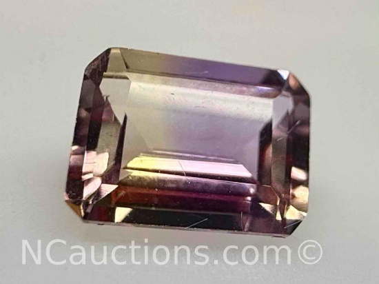 1.4ct Emerald Cut Ametrine Gemstone