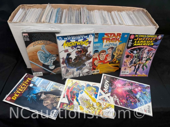 Long Box of Approximately 300 Comics Batman, X-Men, Star Trek more
