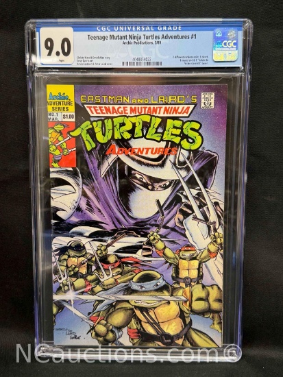 Teenage Mutant Ninja Turtles Adventures #1 Archie Publications, 3/89 CGC 9.0