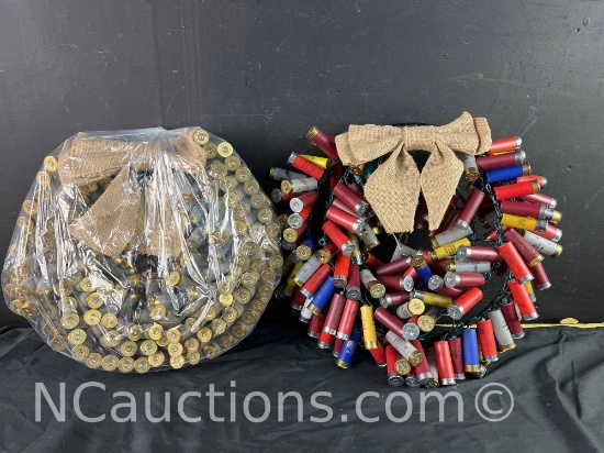 2 Shotgun Shell Wreaths Power ON
