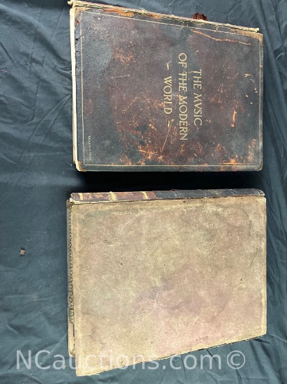 2 Vintage books of The MVSIC of the Modern World Lillian A Graf