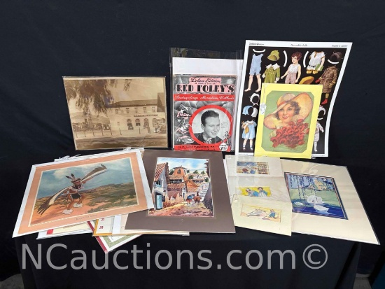 old photos, magazines, articles. WWII, Eagle Dancer