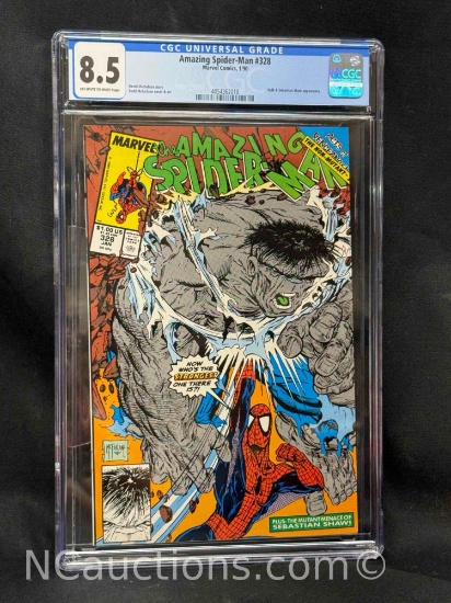 CGC 8.5 Amazing Spider-Man #328 Marvel Comics, 1/90
