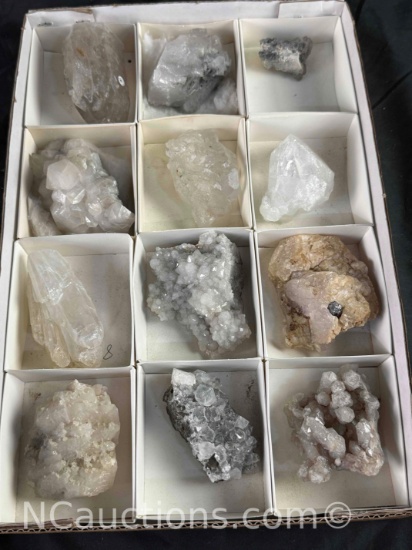 Flat of Mineral/ Crystal Specimens