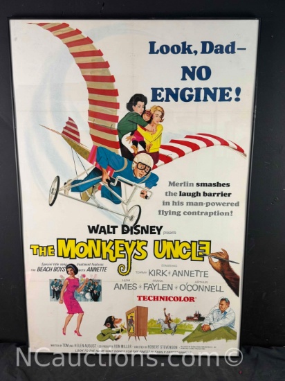 Framed The Monkeys Uncle Movie Poster 27x40 Anette Funicello
