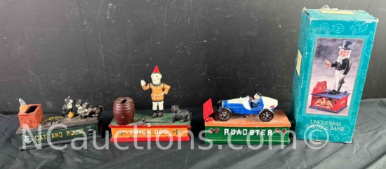 4 Collectible Metal Banks