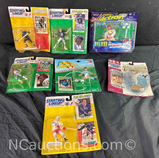 Staring Lineup Sports Figures Barry Sanders, Troy Aikman more