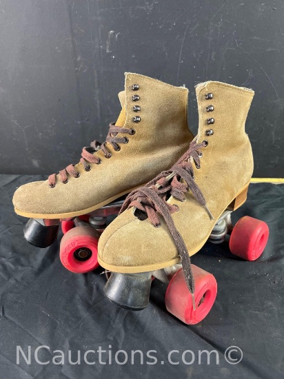 Vintage Sure Grip Super X 4R Leather Suede