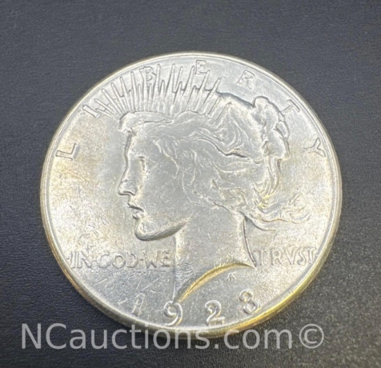 1923-S Silver Peace Dollar 90% Silver Coin 26.61 Grams