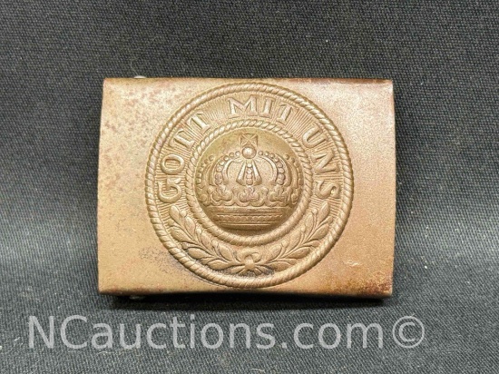 WW1 German - Bavarian Belt Buckle Gott MIT Uns