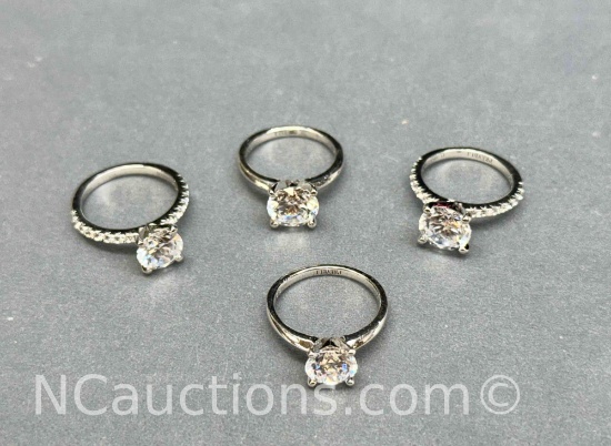 4 925 Sterling Silver Rings various Sizes 13g total