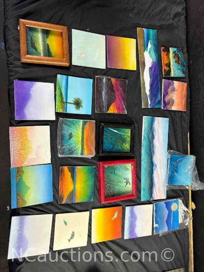 22 small paintings by Robert Gray