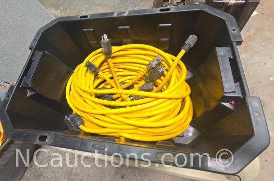bin of heavy cords
