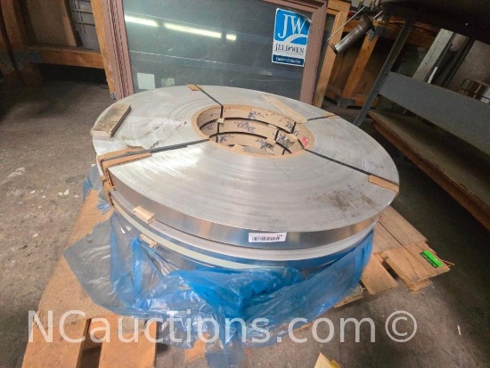 3 Aluminum Rolls 2322 lbs estimated weight for making emitters See Lot #100 Machine Press