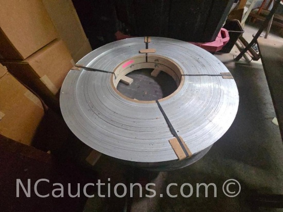 2 coils Aluminum estimated 1548 lbs for making emitters See Lot #100 Machine Press