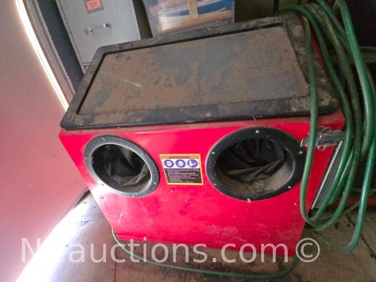 Used Central pneumatic blast cabinet