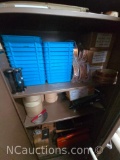 Locking cabinet with contents Spare parts forvoice emitters etc.