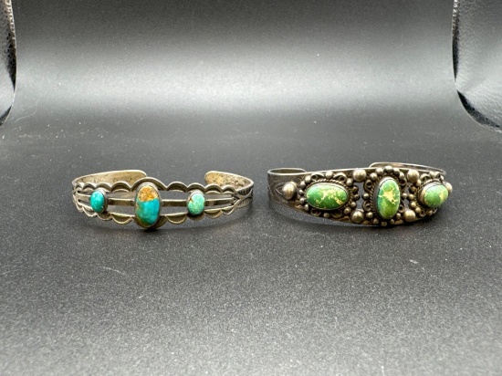 Sterling Silver Turquoise Bracelets