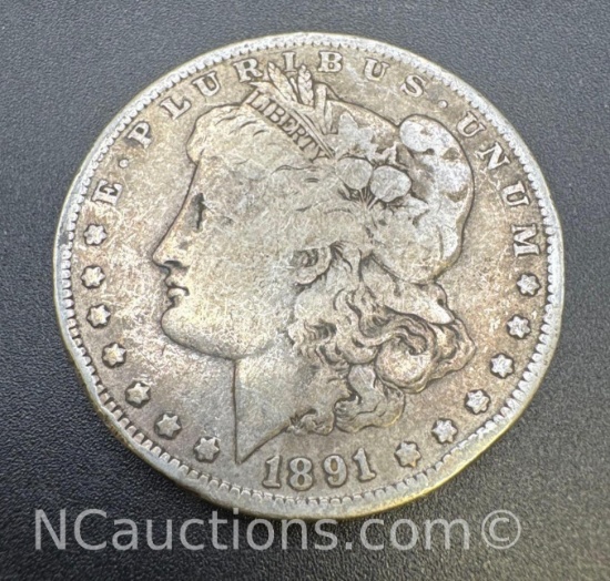 1891-O Morgan Silver Dollar 90% Silver Coin 26.03 Grams