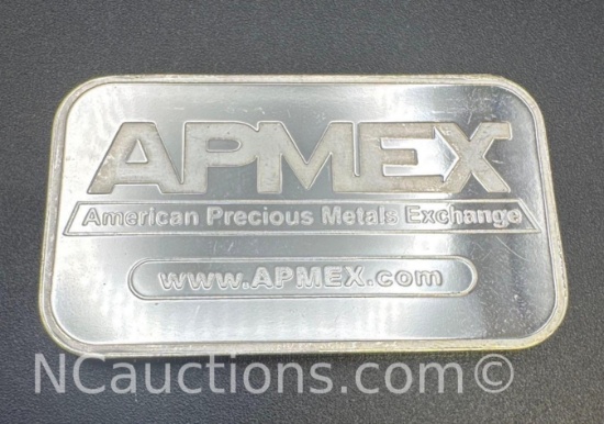 APMEX 1 Troy Oz .999 Fine Silver Eagle Bullion Bar