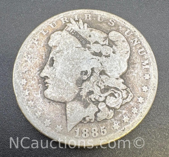 1885-O Morgan Silver Dollar 90% Silver Coin 25.61 Grams