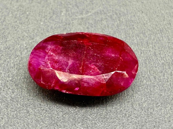 14.6ct Oval Cut Ruby Gemstone