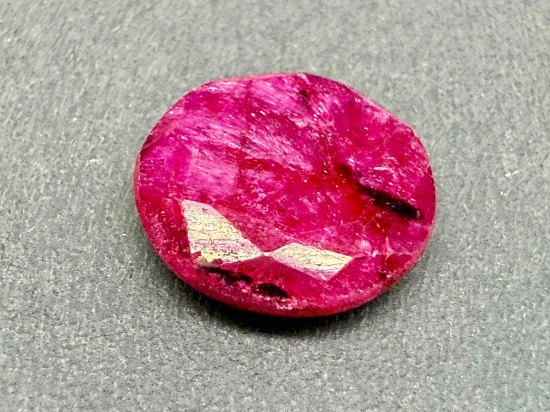 9.2ct Round Cut Ruby Gemstone