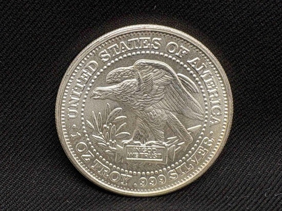 .999 Fine Silver 1 Troy oz 31.10 grams US round