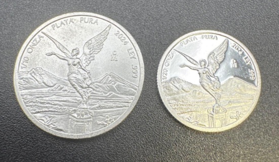 .999 Fine Silver Mexican Bullion 4 Grams