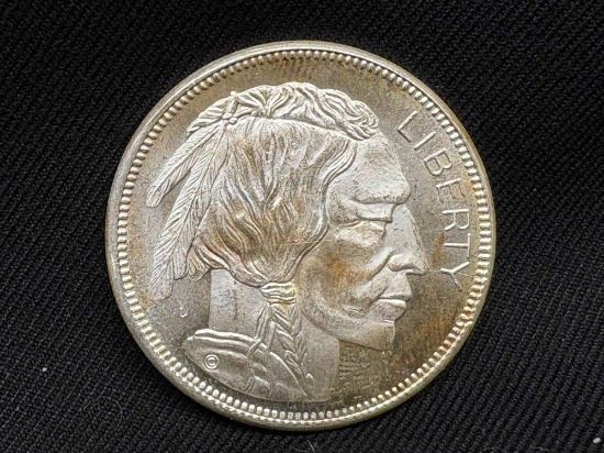 .999 Fine Silver 1 Troy oz Indian buffalo 31.32 grams