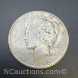 1925-S Silver Peace Dollar 90% Silver Coin 26.61 Grams
