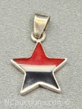 Sterling Silver Star Pendant 6.7g