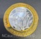 Limited Edition Golden Nugget .999 Fine Silver $10 Gaming Token Coin 37 Grams