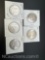 5 1954 Franklin 90% Silver Half Dollars