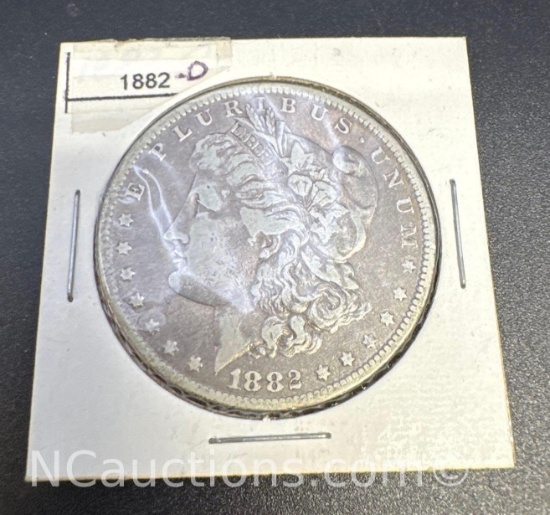 1882-O Morgan Silver Dollar 90% Silver Coin 27 Grams
