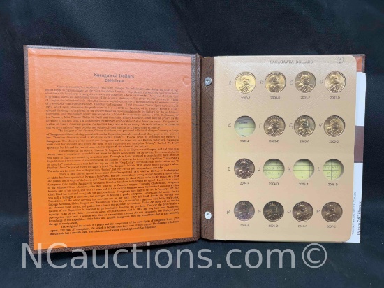 Sacagawea Dollars Coin Album with Dollar Coins