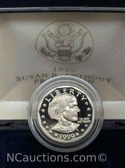 1999 Susan B Anthony Proof Coin w/ COA