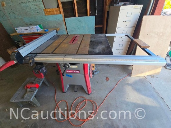 Craftsman Tablesaw with Accessories
