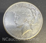 1923-S Silver Peace Dollar 90% Silver Coin 26 Grams