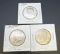 3 1964 Kennedy 90% Silver Half Dollars