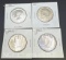 4 1964 Kennedy 90% Silver Half Dollars