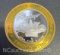 Limited Edition Flamingo .999 Fine Silver $10 Gaming Token Coin 37 Grams