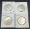 4 1964 Kennedy 90% Silver Half Dollars