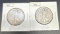 1937 And 1935 Walking Liberty 90% Silver Half Dollars
