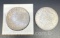 2 1921 Morgan Silver Dollars 90% Silver Coins 54 Grams