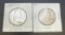 2 1961 Franklin 90% Silver Half Dollars 29 Grams