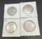 4 1942 Walking Liberty 90% Silver Half Dollars 59 Grams
