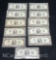11 1976 2 Dollar Banknote Bills