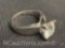 Diamond ring .925 Sterling silver 4.96 grams size 6