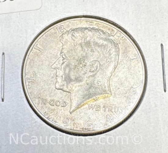1964 Kennedy 90% Silver Half Dollar Coin 14 Grams